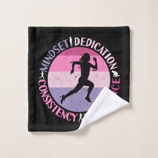 Hardloopmentaliteit - Girthy Runner-uithoudingsver Washandje (Wasdoekje)