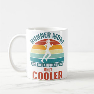 Hardloopmoeder Cool Hardloopmeisje Toekomstige Mar Koffiemok