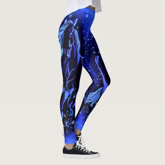 Hardlooppaard Blauwe Leggings (Rechts)