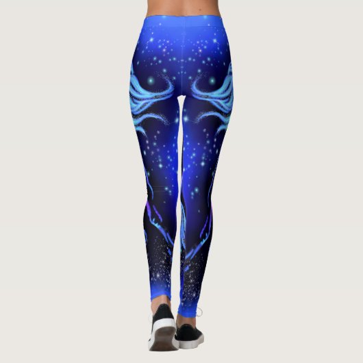 Hardlooppaard Blauwe Leggings (Achterkant)
