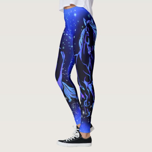 Hardlooppaard Blauwe Leggings (Links)