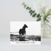hardlooppaard Dierlijke Sjabloon Briefkaart (Staand voorkant)