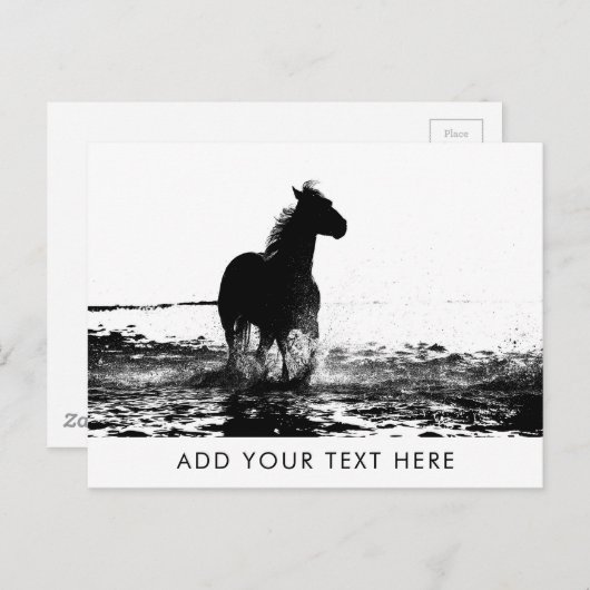 hardlooppaard Dierlijke Sjabloon Briefkaart (Voorkant / Achterkant)