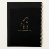 Hardlooppaard in goudkleur planner (Achterkant)
