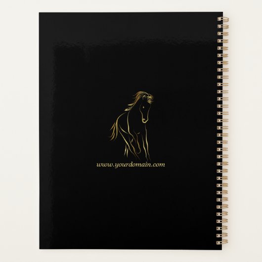 Hardlooppaard in goudkleur planner (Achterkant)