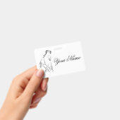 Hardlooppaard in zwarte kleur badge (Handheld)