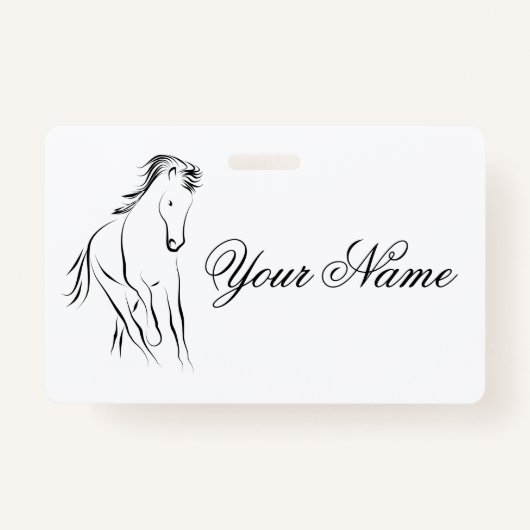 Hardlooppaard in zwarte kleur badge (Voorkant)