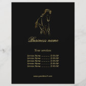 Hardlooppaard in zwarte kleur flyer (Voorkant)