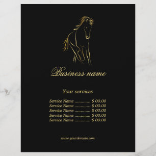 Hardlooppaard in zwarte kleur flyer