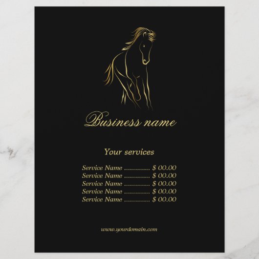 Hardlooppaard in zwarte kleur flyer (Voorkant)