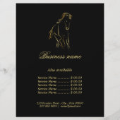 Hardlooppaard in zwarte kleur flyer (Achterkant)