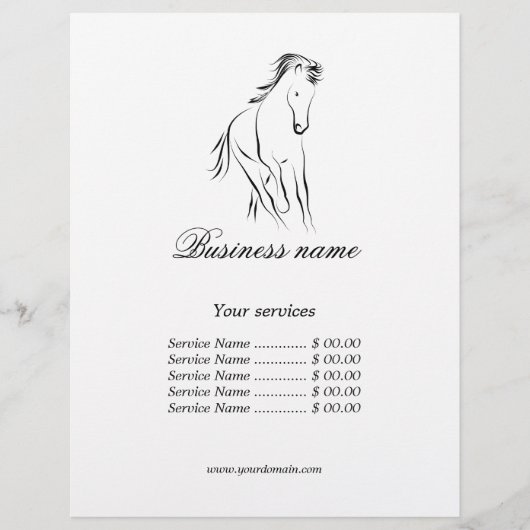 Hardlooppaard in zwarte kleur flyer (Voorkant)