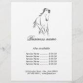 Hardlooppaard in zwarte kleur flyer (Achterkant)