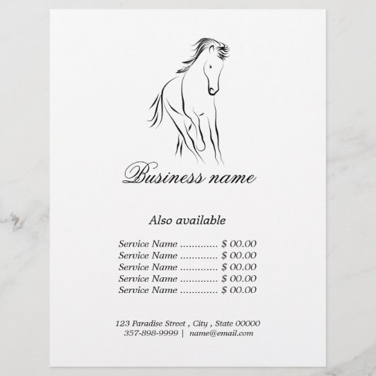 Hardlooppaard in zwarte kleur flyer (Achterkant)