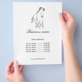 Hardlooppaard in zwarte kleur flyer (Hand)