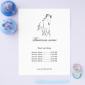 Hardlooppaard in zwarte kleur flyer (Enkel)