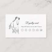 Hardlooppaard in zwarte kleur klantenkaartje (Voorkant)