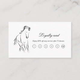 Hardlooppaard in zwarte kleur klantenkaartje