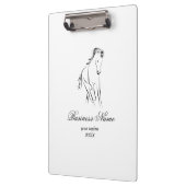 Hardlooppaard in zwarte kleur klembord (Links)