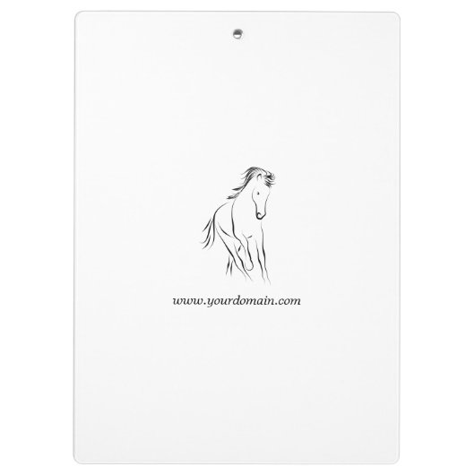 Hardlooppaard in zwarte kleur klembord (Achterkant)