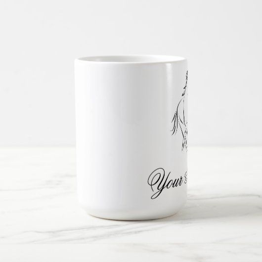 Hardlooppaard in zwarte kleur koffiemok (Center)