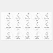 Hardlooppaard in zwarte kleur labels (Vel)