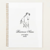 Hardlooppaard in zwarte kleur planner (Voorkant)