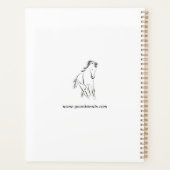 Hardlooppaard in zwarte kleur planner (Achterkant)