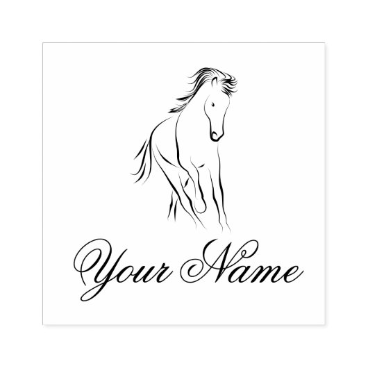 Hardlooppaard in zwarte kleur rubberstempel (Afrduk)