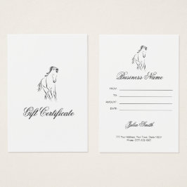 Hardlooppaard in zwarte kleur visitekaartje