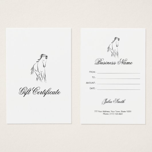 Hardlooppaard in zwarte kleur visitekaartje (Voorkant /achterkant)