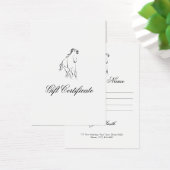 Hardlooppaard in zwarte kleur visitekaartje (Bureau)