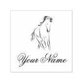 Hardlooppaard in zwarte kleur  zelfinktende stempel (Design)