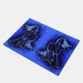 Hardlooppaarden Deurmatten Blauw Sterrenlicht (Schuin)