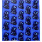 Hardlooppaarden douchegordijn (Voorkant)