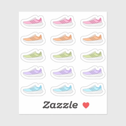 Hardloopschoen Dagelijkse Workout Herinnering Bujo Sticker (Vel)