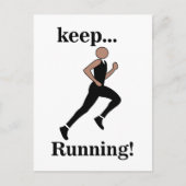 Hardloopsporter atletiek briefkaart (Voorkant)