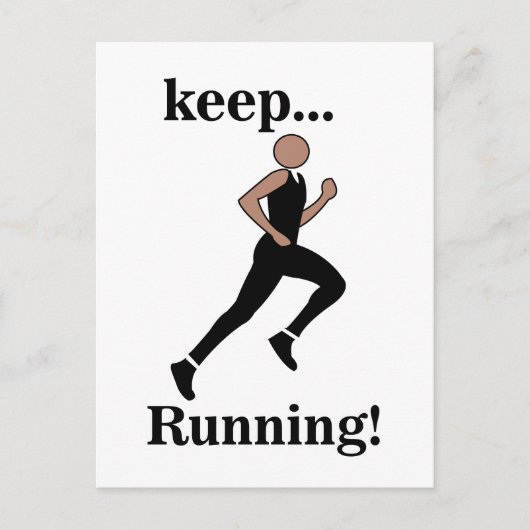 Hardloopsporter atletiek briefkaart (Voorkant)