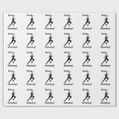 Hardloopsporter atletiek cadeaupapier (Vlak)