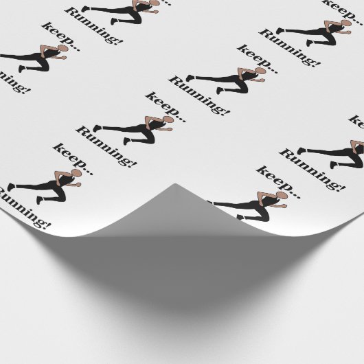 Hardloopsporter atletiek cadeaupapier (Hoek)