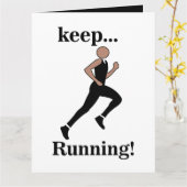 Hardloopsporter atletiek kaart (Gele Bloem)