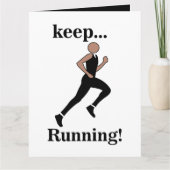 Hardloopsporter atletiek kaart (Voorkant)