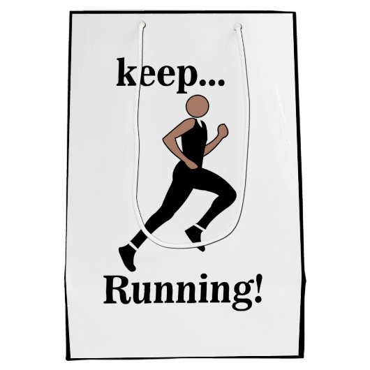 Hardloopsporter atletiek medium cadeauzakje (Achterkant)