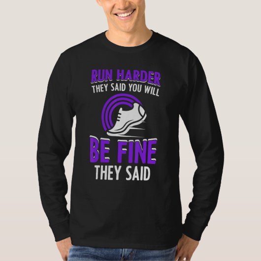 Hardloopspreuk voor hardlopen Hardloper 1 T-shirt (Voorkant)