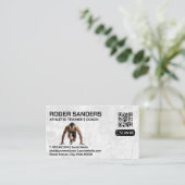 hardloopsprinter | atletiektrainer visitekaartje (Staand voorkant)