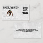 hardloopsprinter | atletiektrainer visitekaartje (Voorkant / Achterkant)