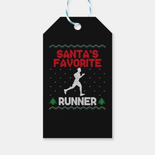 Hardloopster halve marathon lelijk cadeaulabel (Voorkant)