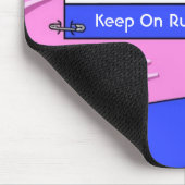 Hardloopster Roze Vest  Muismat (Hoek)