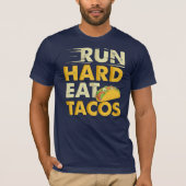 Hardlooptaco's eten t-shirt (Voorkant)