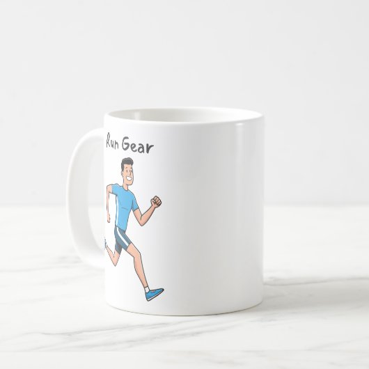 Hardloopuitrusting – Inspirerende hardloop Koffiemok (Voorkant links)